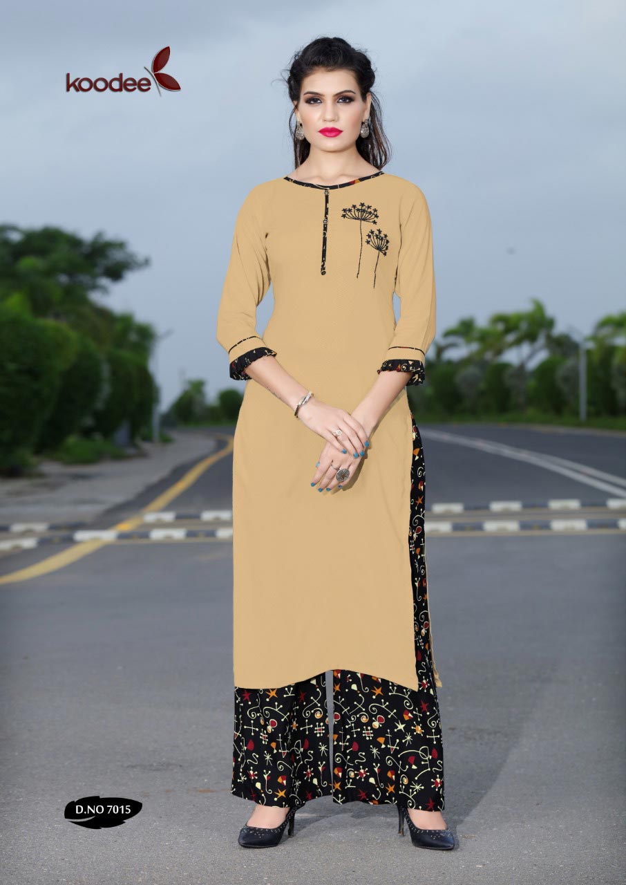 Koodee Pahechan Vol-3 Rayon Palazzo Kurti Catalog Koodee Pahechan Vol-3 Rayon Palazzo Kurti Catalog